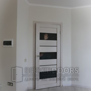 Дверь DUPLEX 12 в цвете дуб белый 