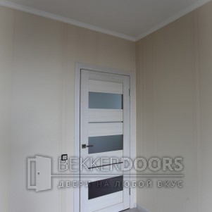 Дверь DUPLEX 12 в цвете дуб белый 