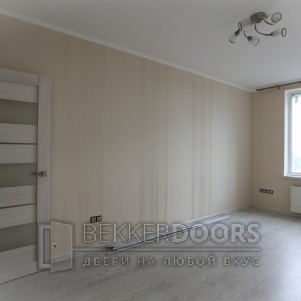 Дверь DUPLEX 12 в цвете дуб белый 