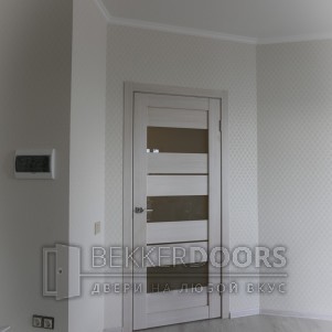 Дверь DUPLEX 12 в цвете дуб белый 