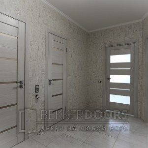 Дверь DUPLEX и DUPLEX 12 в цвете дуб белый 
