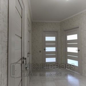 Дверь DUPLEX и DUPLEX 12 в цвете дуб белый 