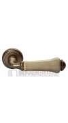 Дверная ручка MH-41-CLASSIC OMB/CH старая мат.бронза/шампань