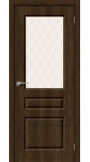 Дверь Скинни-15 ПО Dark Barnwood White Сrystal